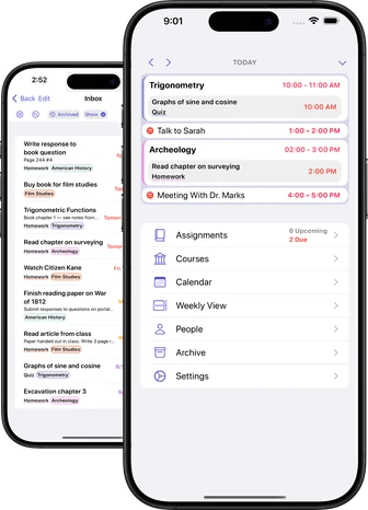 Assignments running on iPhone and iPad